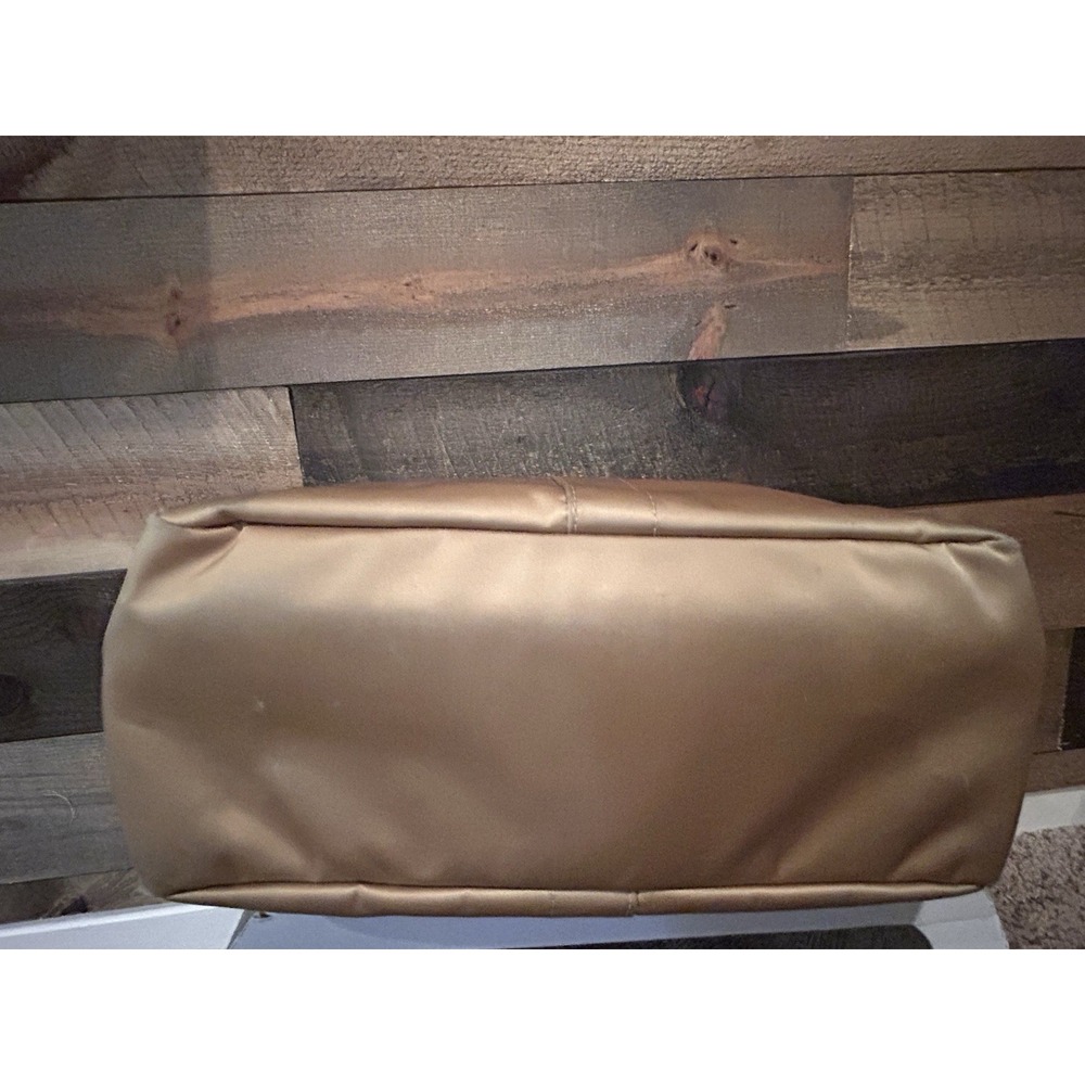 Y2k Coach Hampton Vintage Nylon Tan and Cream Women's Tote‎ Bag - Picture 7 of 13